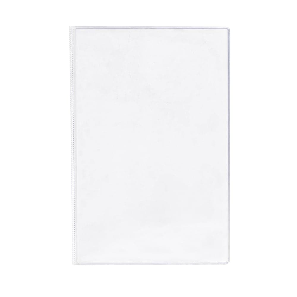 Risch Triple Pocket Vinyl Menu Cover, 5 1/2"W x 8 1/2"H, Clear (61 5.5x8.5)