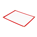 Risch Single Pocket Vinyl Menu Cover, 8 1/2"W x 11"H, Red Leatherette (TES 8.5X11) thumbnail 2