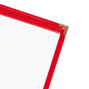 Risch Single Pocket Vinyl Menu Cover, 8 1/2"W x 11"H, Red Leatherette (TES 8.5X11) thumbnail 3