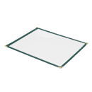 Risch Single Pocket Vinyl Menu Cover, 8 1/2"W x 11"H, Green Leatherette (TES 8.5X11) thumbnail 2