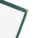 Risch Single Pocket Vinyl Menu Cover, 8 1/2"W x 11"H, Green Leatherette (TES 8.5X11) thumbnail 3