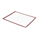 Risch Single Pocket Vinyl Menu Cover, 8 1/2"W x 11"H, Maroon Leatherette (TES 8.5X11) thumbnail 2