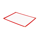 Risch Single Pocket Vinyl Menu Cover, 8 1/2"W x 14"H, Red Leatherette (TES 8.5X14) thumbnail 2