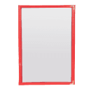 Risch Triple Pocket Vinyl Menu Cover, 8 1/2"W x 14"H, Red Leatherette (TET 8.5X14) thumbnail 2