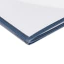 Risch Triple Pocket Vinyl Menu Cover, 8 1/2"W x 11"H, Blue Leatherette (TETB 8.5X11) thumbnail 5