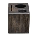 Risch Rectangular Wood Block Check Presenter - 3 1/2" x 2 1/2" x 2 3/4", Wood (WOODBLOCK-CHECK WALNUT) thumbnail 3