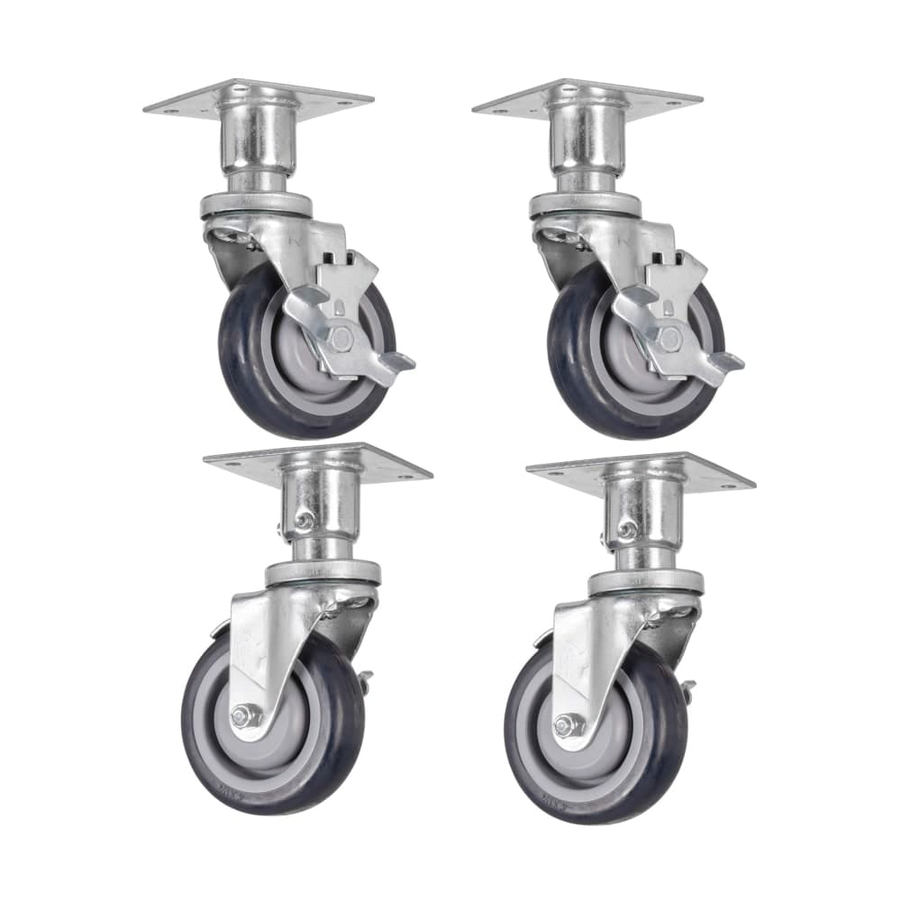 Wolf CASTERS-PLATEMNT 6" Adjustable Caster for WF Series Gas Fryer, (2) w/ Brakes