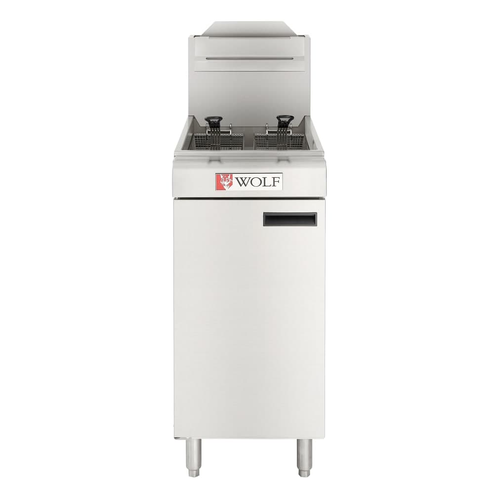 Wolf WF300 Gas Fryer - (1) 40 lb Vat, Floor Model, Natural Gas