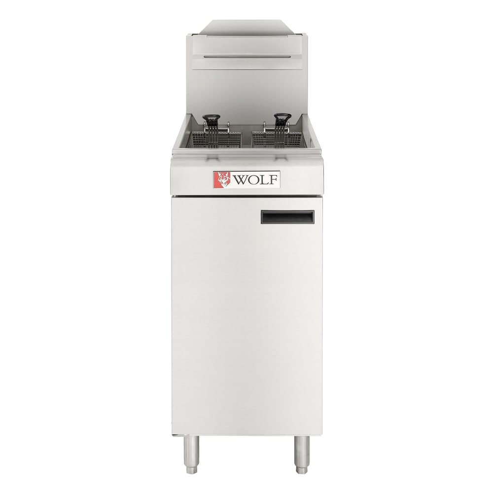Wolf WF400 Gas Fryer - (1) 50 lb Vat, Floor Model, Liquid Propane
