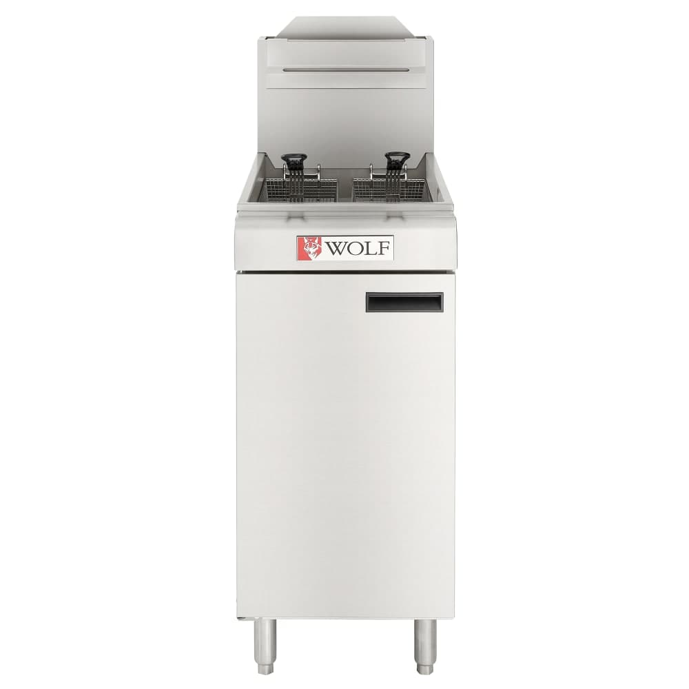 Wolf WF400 Gas Fryer - (1) 50 lb Vat, Floor Model, Natural Gas