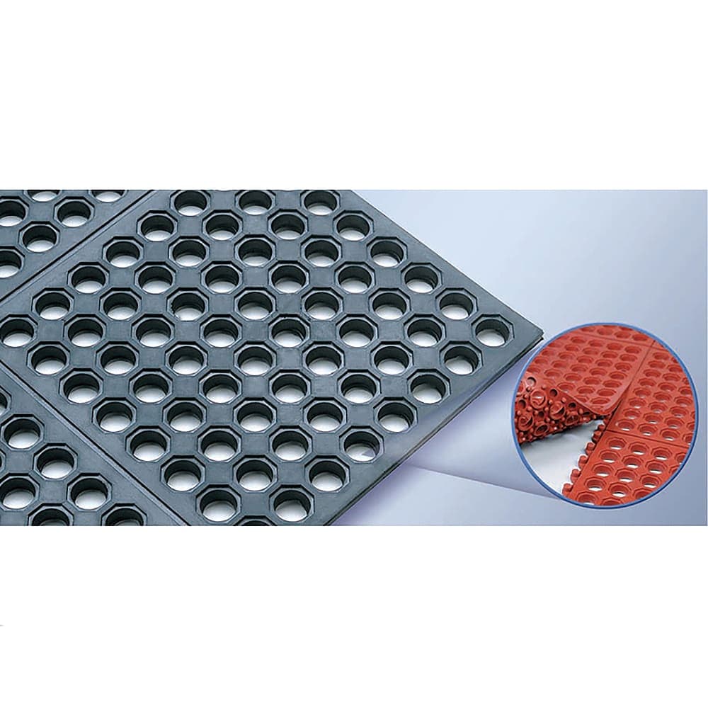 Cactus Mat 2523-R35 VIP Prima Connecting Mat - 3' x 5', Rubber, Red