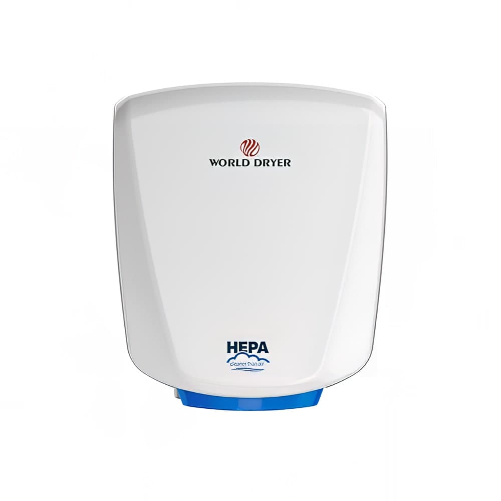 World Dryer Q-974A2 Automatic Hand Dryer w/ 12 Second Dry Time - Aluminum, White, 120v/208-240v/277v/1ph