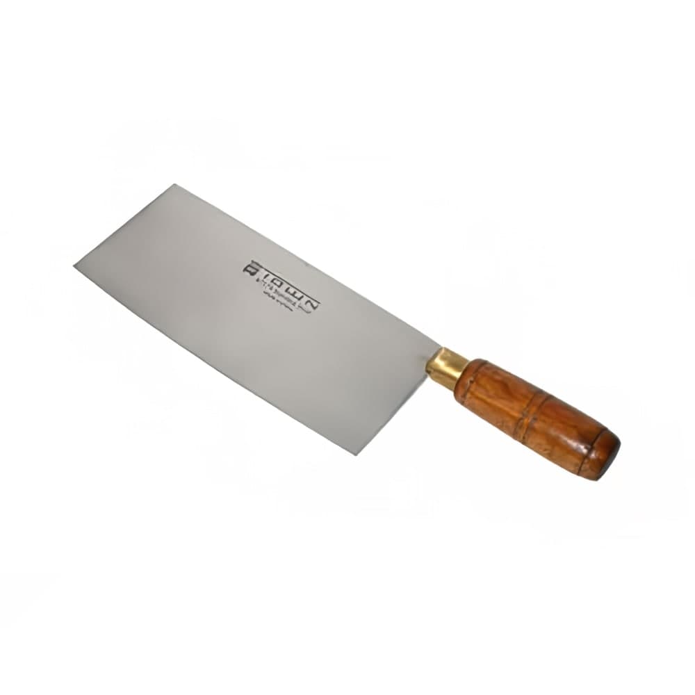 Town 8" Chinese Cleaver/Slicer w/ Wood Handle, Stainless Steel (47374)