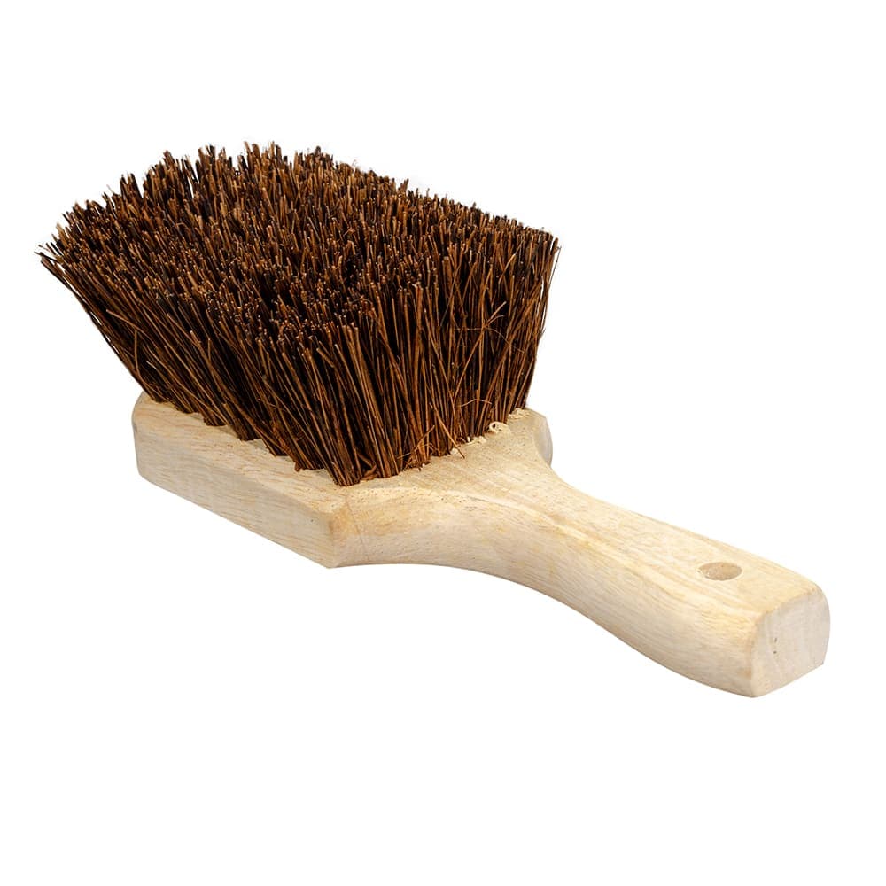 Town 9 1/2" Standard Style Wok Brush, 5 x 5" Brush Face, Palmyra (53181)