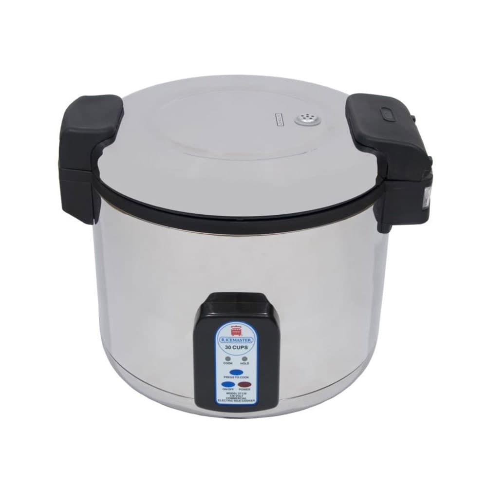 Town 30 Cup Electric Rice Cooker, One Touch, Stainless Exterior, 120v (57130)