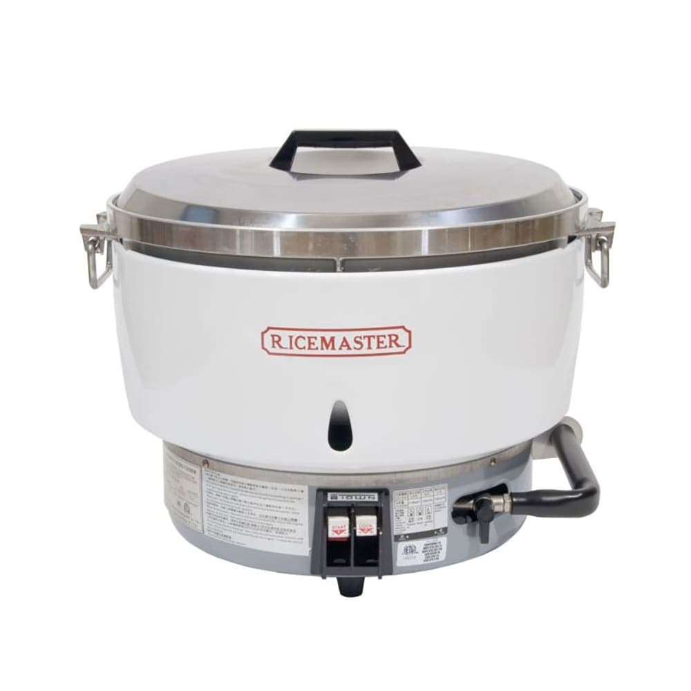 Town 55 Cup Commercial Rice Cooker, Natural Gas, Aluminum Exterior, Natural Gas (RM-55N-R)