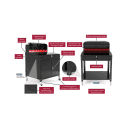 Luxor Locking Cabinet for 304-DTWS002 - 15” W x 16 1/4” D x 16 1/4” H, Steel, Black (DTWS003) thumbnail 3