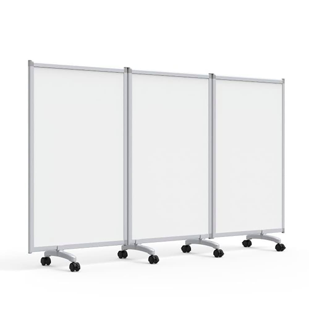 Luxor 3 Panel Magnetic Whiteboard w/ Aluminum Frame, 27 3/4" x 45 1/2" (MB9152WW)