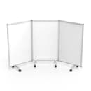 Luxor 3 Panel Magnetic Whiteboard w/ Aluminum Frame, 27 3/4" x 45 1/2" (MB9152WW) thumbnail 6