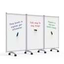 Luxor 3 Panel Magnetic Whiteboard w/ Aluminum Frame, 27 3/4" x 45 1/2" (MB9152WW) thumbnail 8