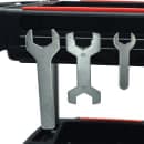 Luxor 32" 3 Level Mechanics Cart w/ 132 lb Capacity - Aluminum/Plastic, Black (MC-3) thumbnail 4