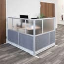Luxor Modular Room Divider Add On Wall w/ PET & Acrylic Panels, 53"W x 48"H (MW-5348-XFCG) thumbnail 3