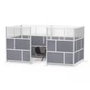 Luxor Modular Room Divider Add On Wall w/ PET & Acrylic Panels, 53"W x 48"H (MW-5348-XFCG) thumbnail 5