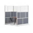 Luxor Modular Room Divider Add On Wall w/ PET & Acrylic Panels, 53"W x 48"H (MW-5348-XFCG) thumbnail 6
