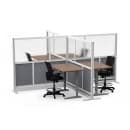 Luxor Modular Room Divider Add On Wall w/ PET & Acrylic Panels, 53"W x 48"H (MW-5348-XFCG) thumbnail 7