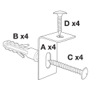 Luxor 36x24" Painted Steel Magnetic White Board w/ Aluminum Frame & Tray (WB3624W) thumbnail 3