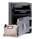 Mesa MFL2014K BLKGR .8 cu ft 1 Compartment Drop Safe w/ Key Lock thumbnail 4