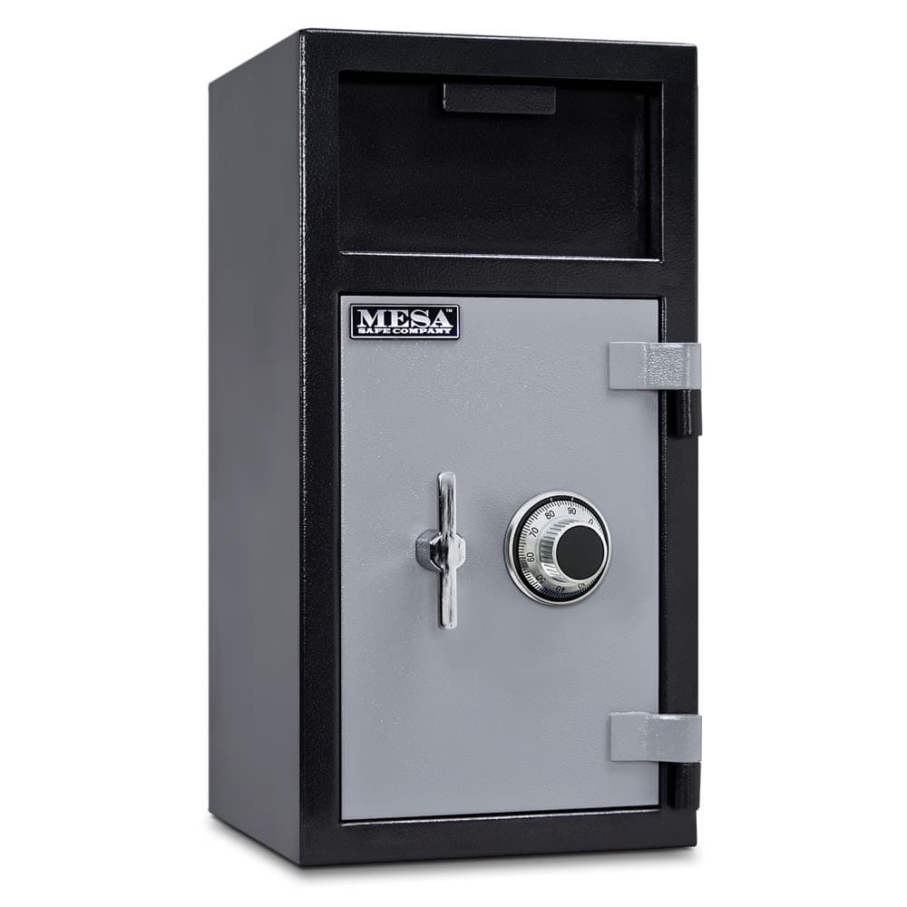 Mesa MFL2714C-ILK BLKGR 1.3 cu ft 2 Compartment Drop Safe w/ Combination Lock