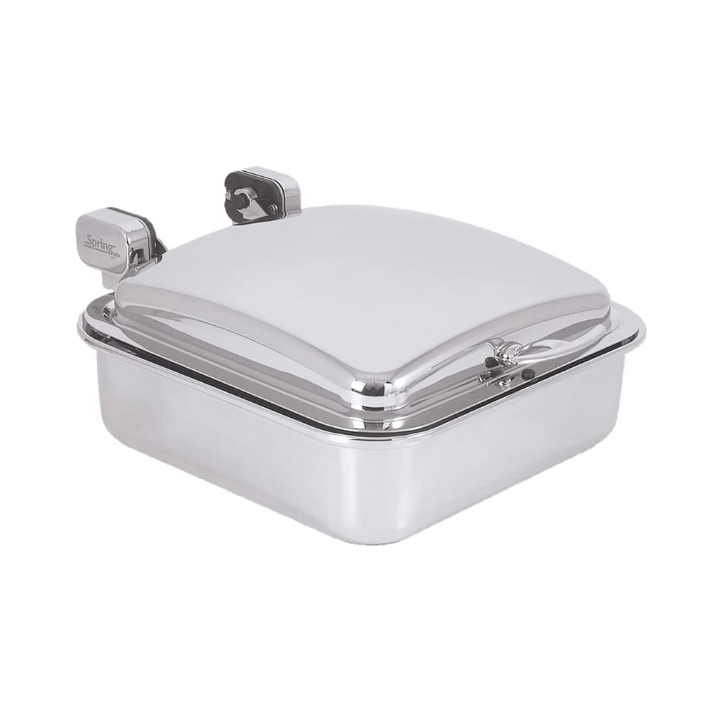Spring USA 2374-6 6 qt Convertible Induction Buffet Server w/ Hinged Lid, Stainless Steel