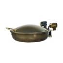 Spring USA 2382-587/36 15 1/4" Steel Sauteuse Pan Chafing Dish - Induction Ready, Bronze w/ Black Pearl Accents thumbnail 2