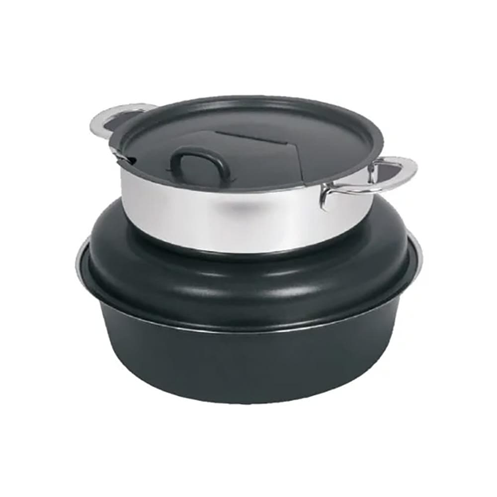 Spring USA 2385-897/6 6 qt Soup Tureen - Induction Ready, Titanium w/ Gold Accents