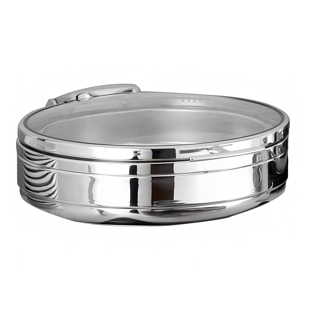 Spring USA 2572-6/38 6 qt Round Induction Chafer - Lift Off Glass Lid, Stainless Steel