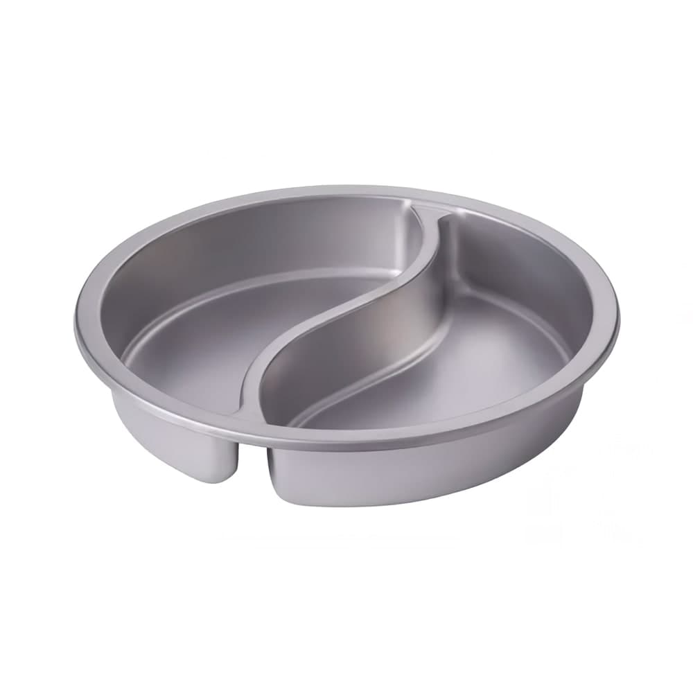 Spring USA 572-66/12 6 qt Half Size Round Chafer Induction Food Pan, Stainless