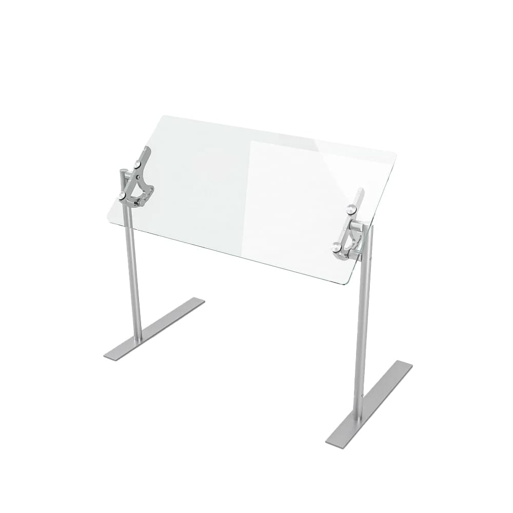 Spring USA VG3-P-42 42" Portable Food Shield - Free-Standing, Adjustable, Glass/Aluminum