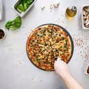 Epicurean 14" Round Pizza Board - Paper Composite, Slate (429-001402) thumbnail 3