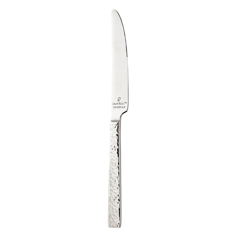 Oneida 9 1/2" Dinner Knife with 18/0 Stainless Grade, Chef's Table Hammered™ Pattern (B327KDTF)