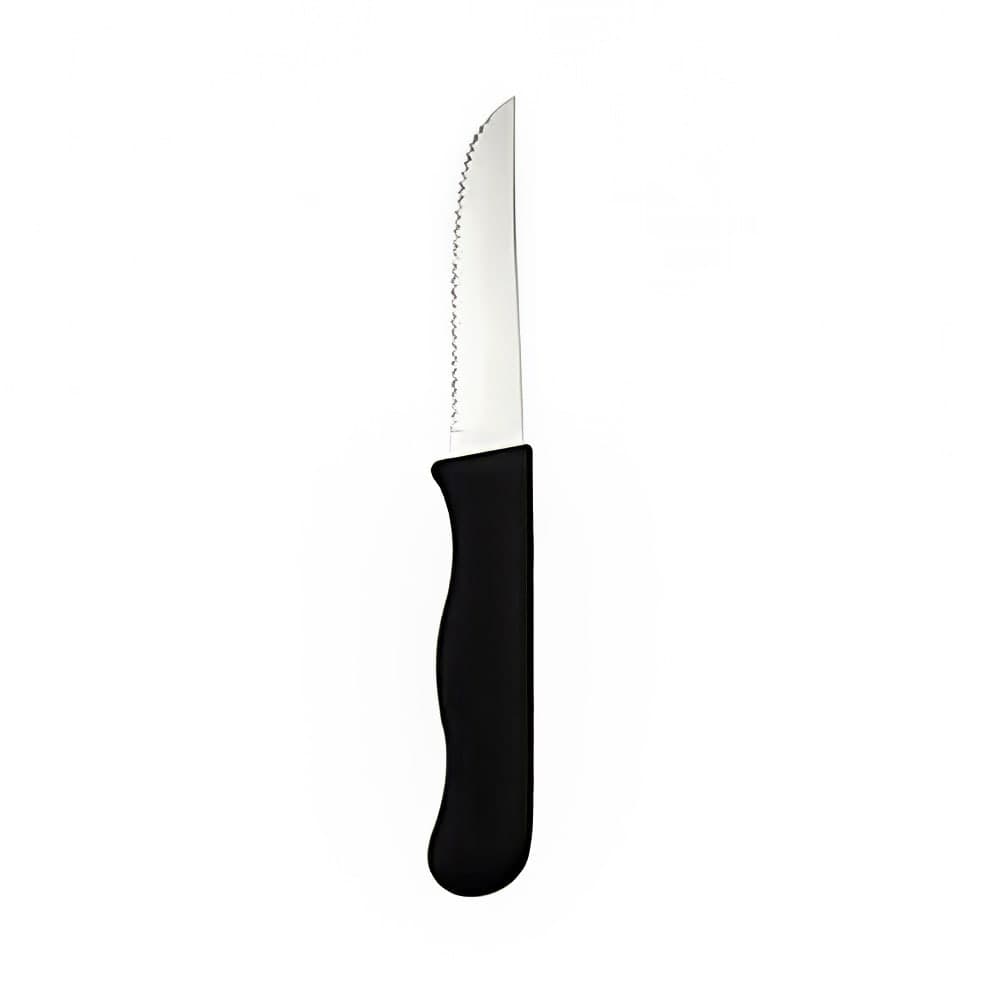 Oneida 8 1/2" Steak Knife with Stainless Blade & Black Plastic Handle, Titan Pattern (B617KSSF)