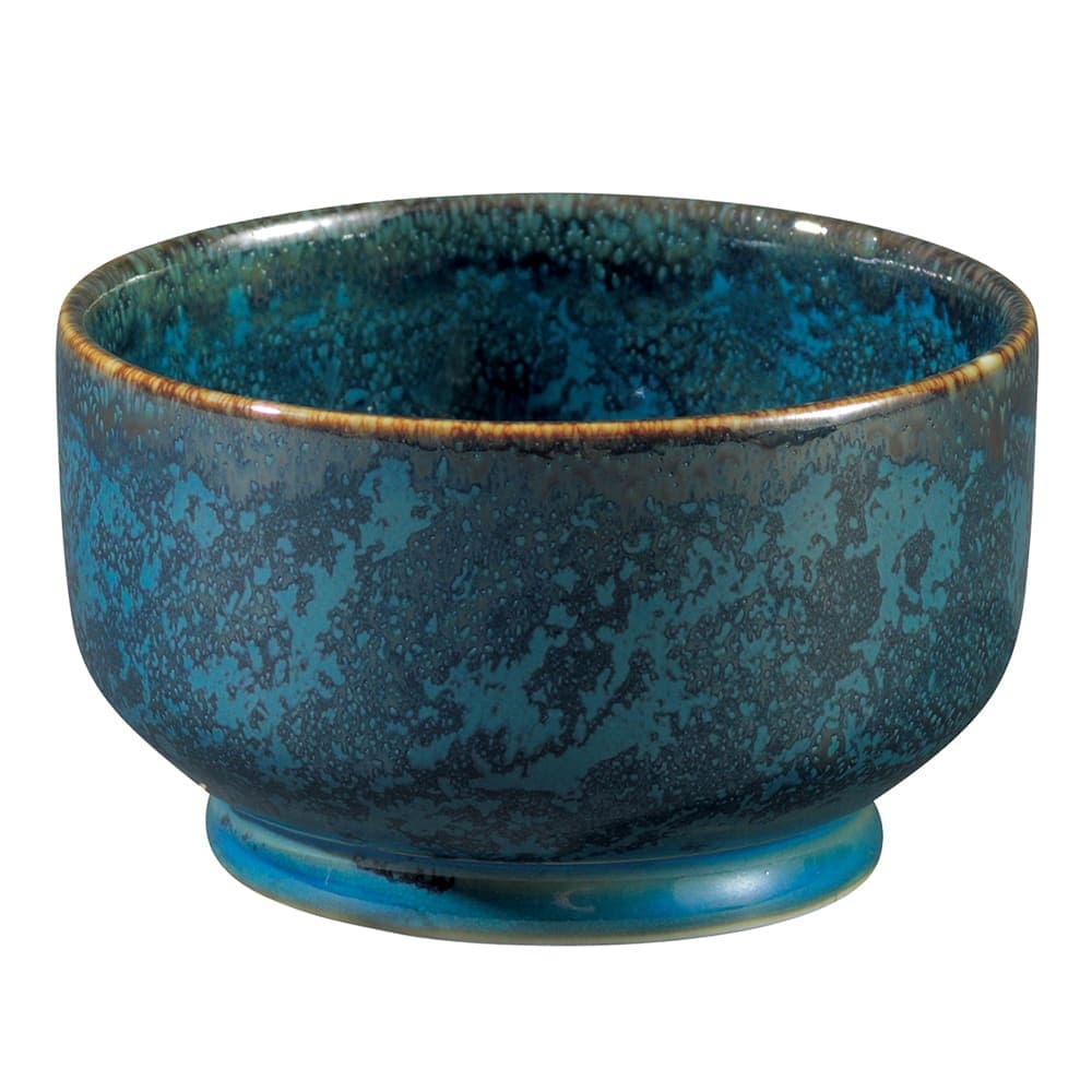 Oneida 8 oz Round Footed Studio Pottery Sauce Dish - Porcelain, Blue Moss (F1468994285)