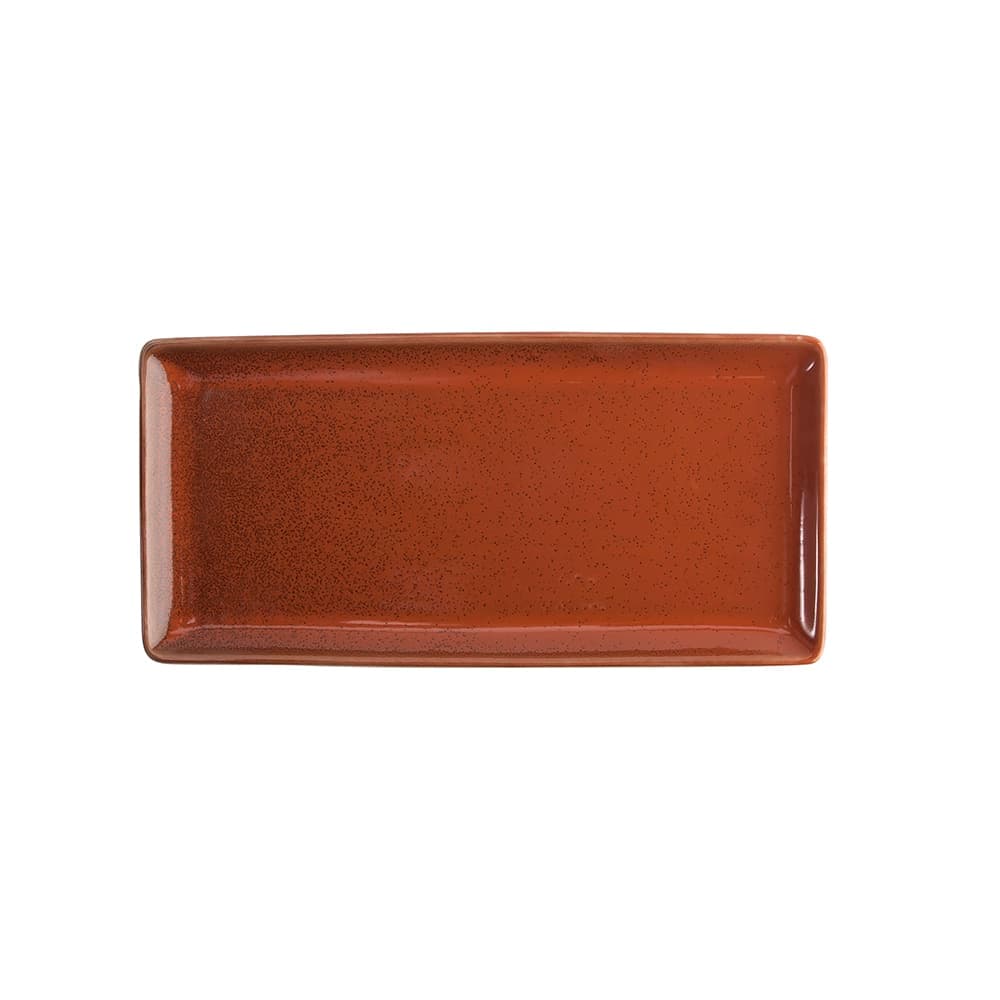 Oneida Rectangular Terra Verde Appetizer Tray - 13" x 6 1/4", Porcelain, Cotta (F1493025412)