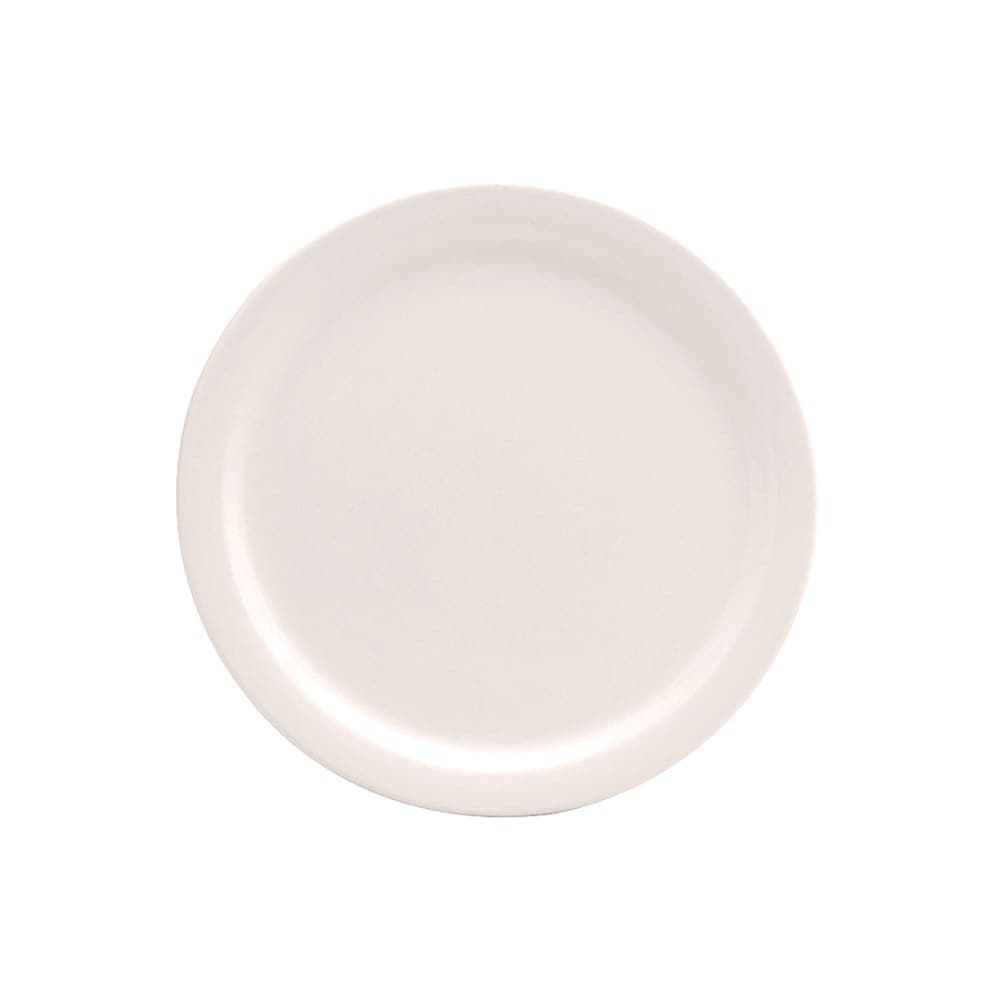 Oneida 7 1/2" Round Buffalo Plate - Porcelain, Cream White (F9000000127)