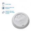 Dixie D9542 Dome Lid for 10 oz to 20 oz PerfecTouch Hot Paper Cups - Plastic, White thumbnail 2