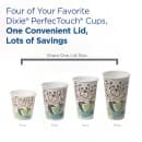Dixie D9542 Dome Lid for 10 oz to 20 oz PerfecTouch Hot Paper Cups - Plastic, White thumbnail 4