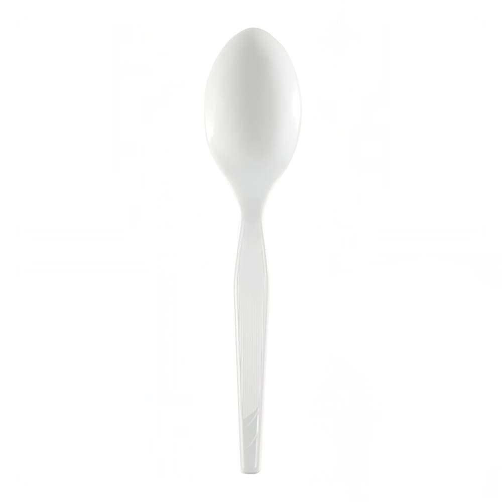 Dixie TM217 5 5/8" Medium Weight Disposable Teaspoon - Polystyrene, White