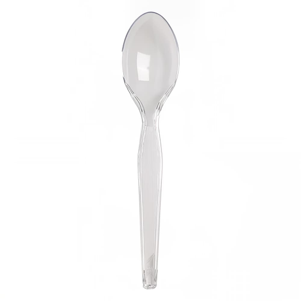 Dixie TH017 6" Heavy Weight Disposable Teaspoon - Polystyrene, Clear