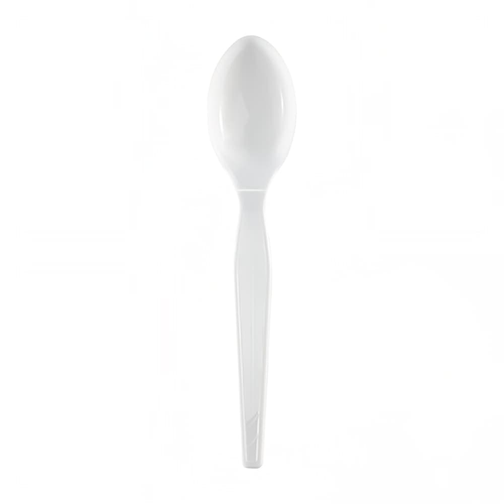 Dixie TH217 6" Heavy Weight Disposable Teaspoon - Polystyrene, White
