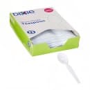 Dixie TH207 6" Heavy Weight Disposable Teaspoon - Polystyrene, White thumbnail 2